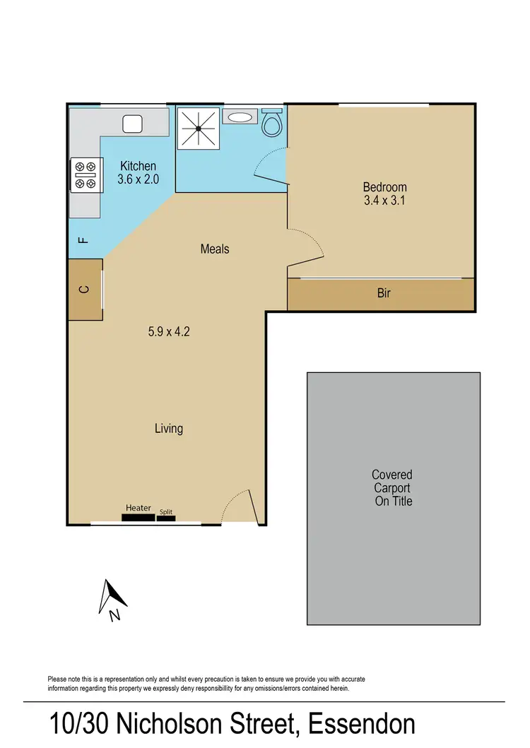 Floorplan of Homely apartment listing, 10/30 Nicholson Street, Essendon VIC 3040