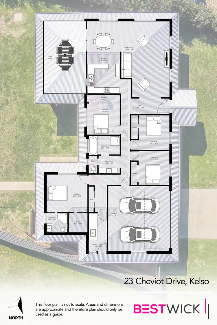 Floorplan of Homely house listing, 23 Cheviot Drive, Kelso NSW 2795