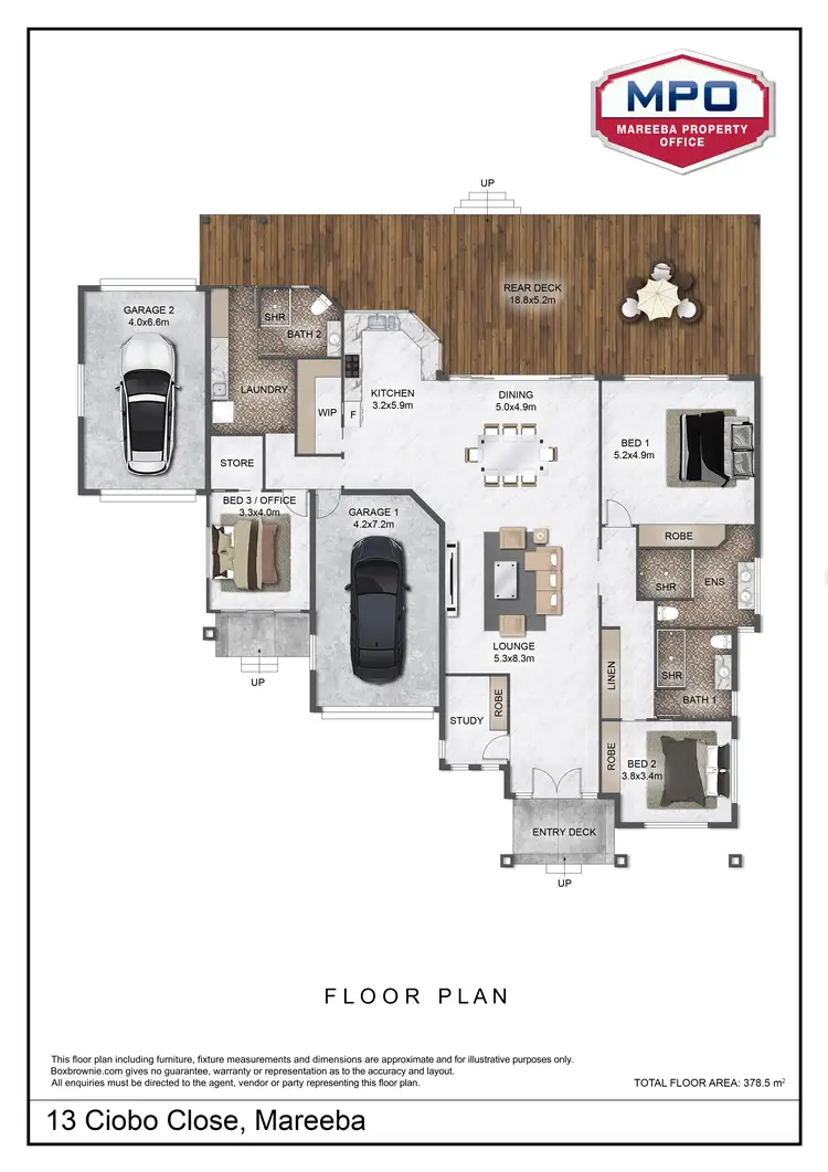 Floorplan of Homely house listing, 13 Ciobo Close, Mareeba QLD 4880