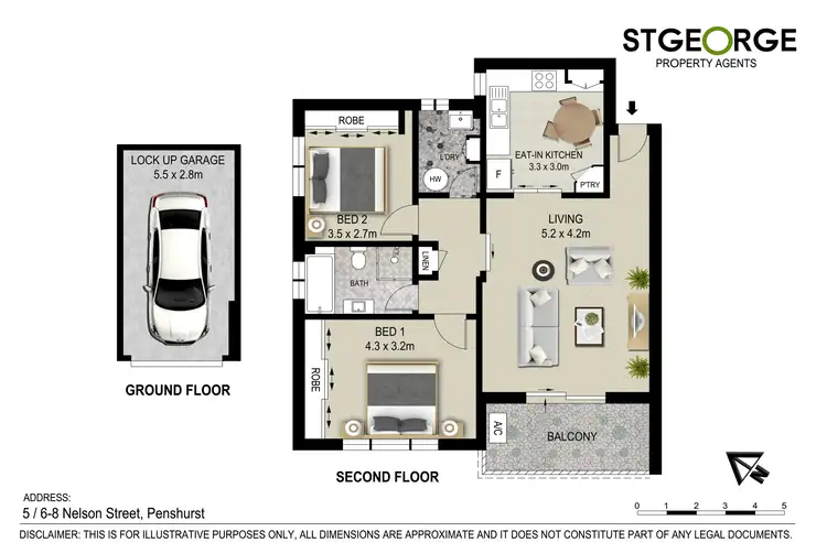 Floorplan of Homely apartment listing, 5/6 Nelson Street, Penshurst NSW 2222