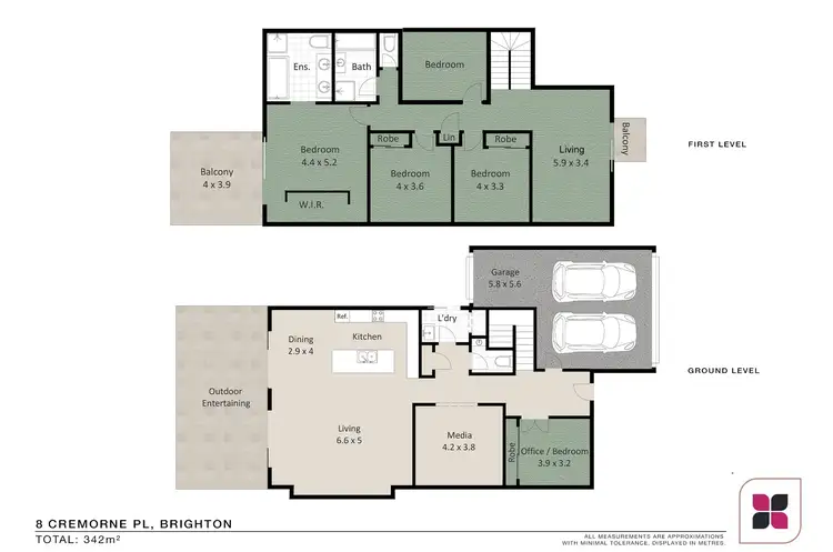 Floorplan of Homely house listing, 8 Cremorne Place, Brighton QLD 4017