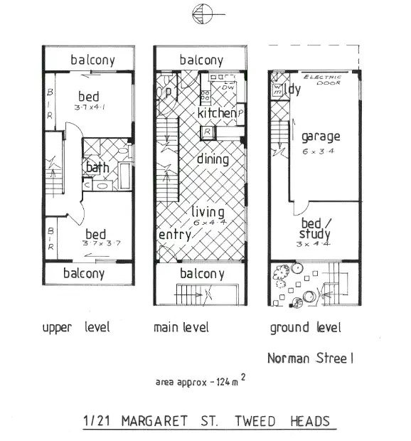 Floorplan of Homely unit listing, 1/21 Margaret Street, Tweed Heads NSW 2485