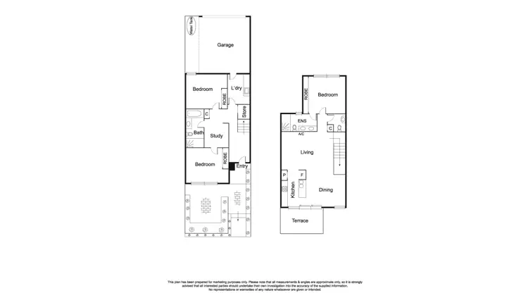 Floorplan of Homely townhouse listing, 122 Oak Avenue, Mentone VIC 3194