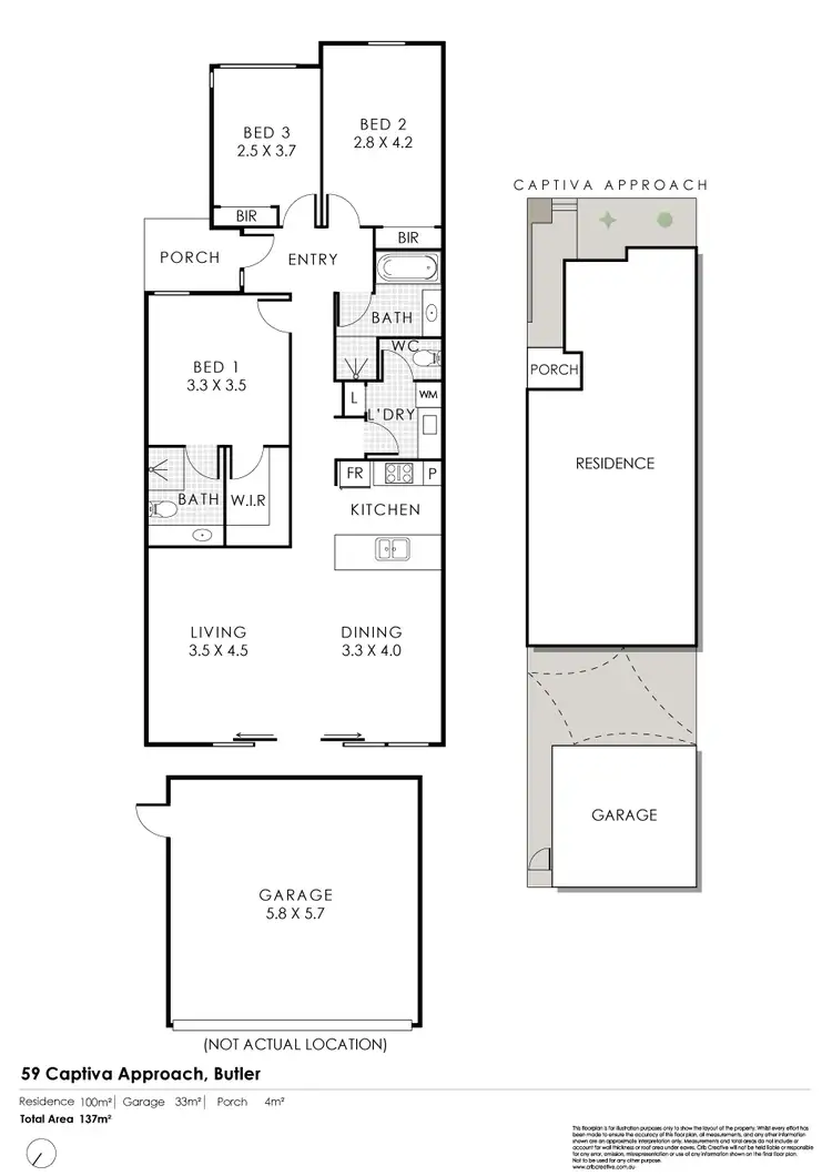 Floorplan of Homely house listing, 59 Captiva Approach, Butler WA 6036