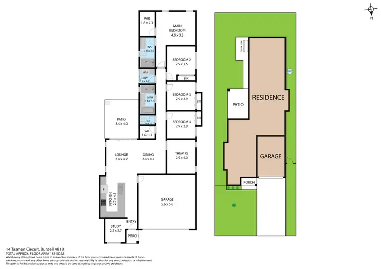 Floorplan of Homely house listing, 14 Tasman Circuit, Burdell QLD 4818