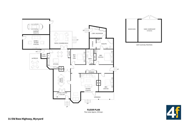 Floorplan of Homely house listing, 31 Old Bass Highway, Wynyard TAS 7325