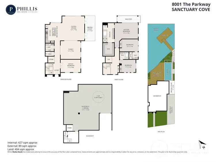 Floorplan of Homely house listing, 8001 The Parkway, Sanctuary Cove QLD 4212