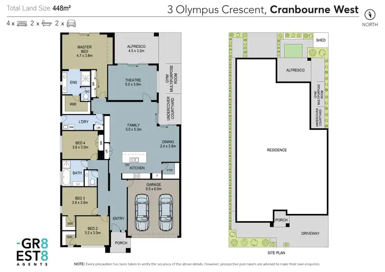 Floorplan of Homely house listing, 3 OLYMPUS CRESCENT, Cranbourne West VIC 3977