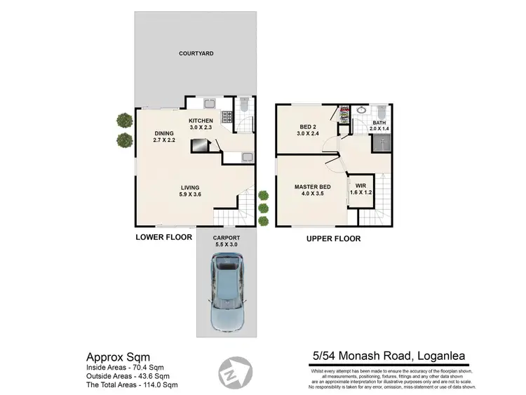 Floorplan of Homely townhouse listing, 5/54 Monash Road, Loganlea QLD 4131