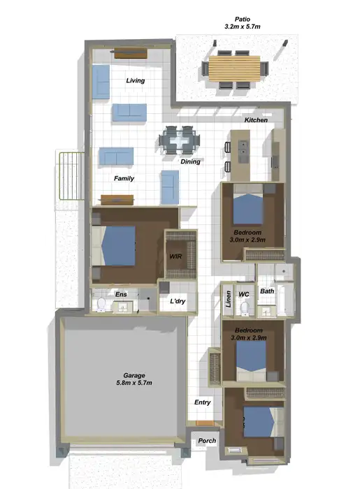 Floorplan of Homely house listing, 57 Greenwich Avenue, Pimpama QLD 4209