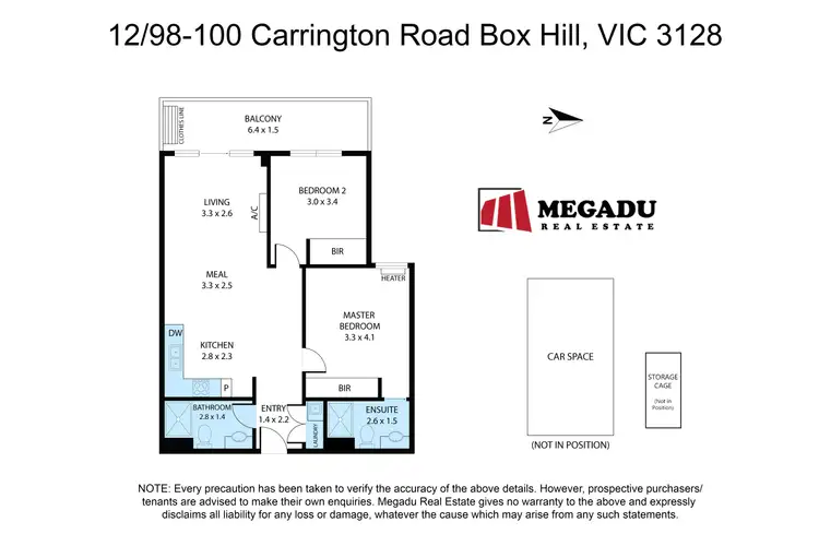 Floorplan of Homely apartment listing, 12/98-100 Carrington Road, Box Hill VIC 3128