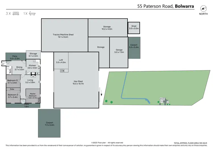 Floorplan of Homely house listing, 55 Paterson Road, Bolwarra NSW 2320