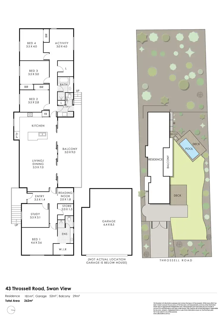 Floorplan of Homely house listing, 43 Throssell Road, Swan View WA 6056