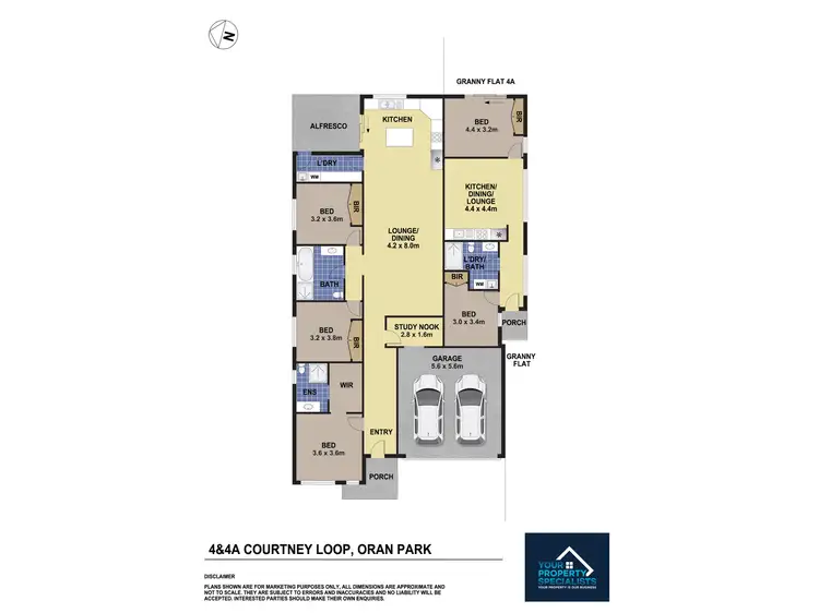 Floorplan of Homely house listing, 4 Courtney Loop, Oran Park NSW 2570