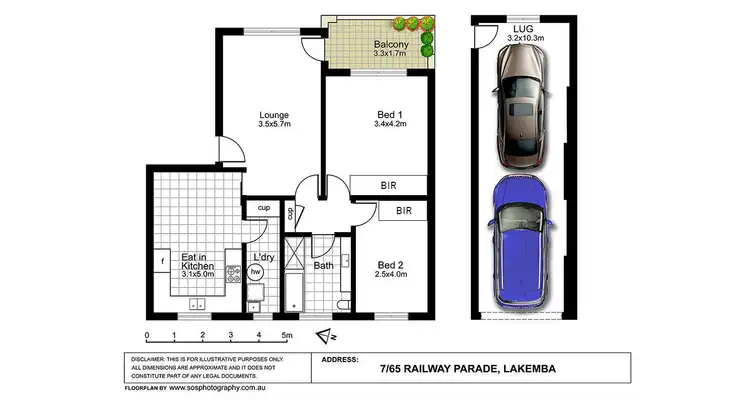 Floorplan of Homely unit listing, 7/65 Railway Parade, Lakemba NSW 2195