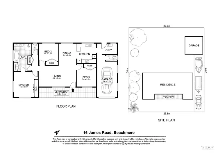Floorplan of Homely house listing, 16 James Road, Beachmere QLD 4510
