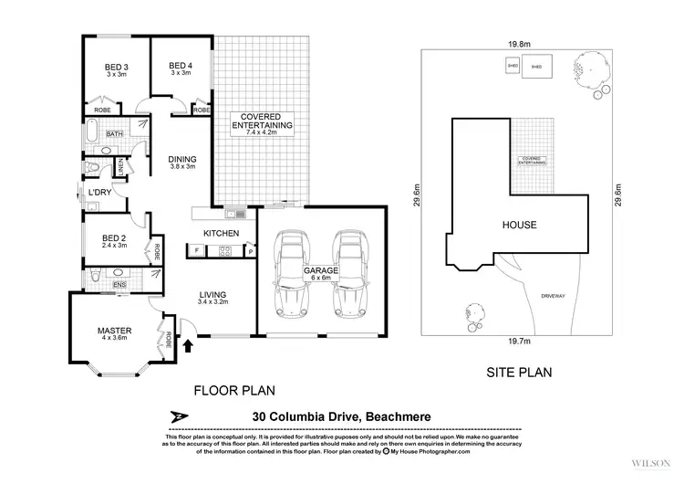 Floorplan of Homely house listing, 30 Columbia Drive, Beachmere QLD 4510