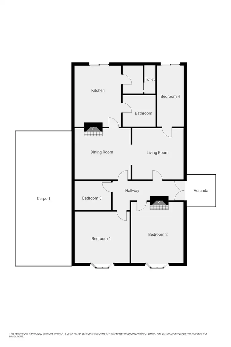 Floorplan of Homely house listing, 42 WOOLCOCK STREET, Warracknabeal VIC 3393