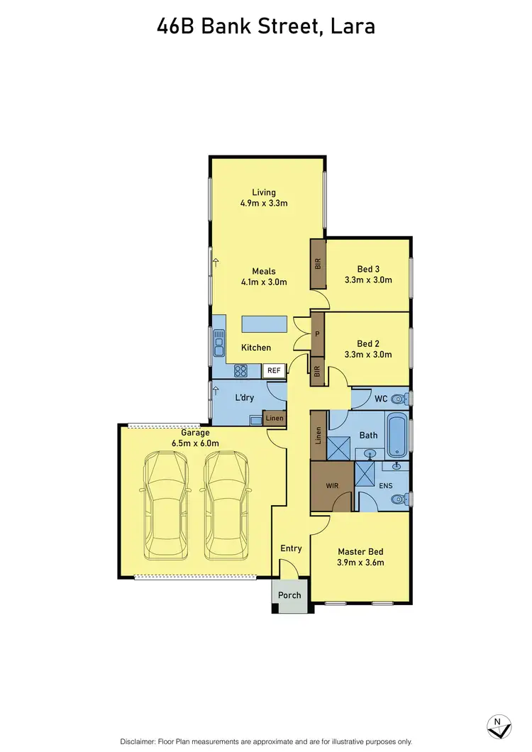 Floorplan of Homely house listing, 46B Bank Street, Lara VIC 3212