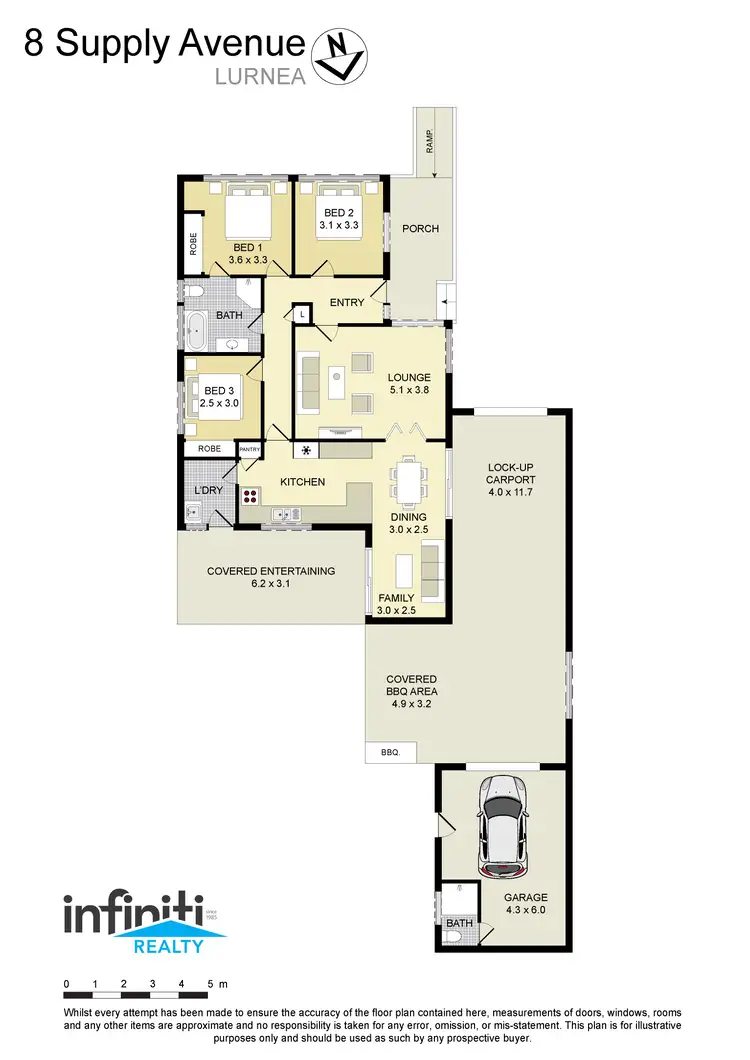 Floorplan of Homely house listing, 8 Supply Avenue, Lurnea NSW 2170