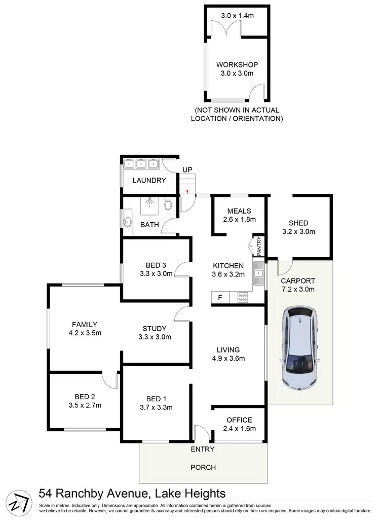 Floorplan of Homely house listing, 54 Ranchby Avenue, Lake Heights NSW 2502