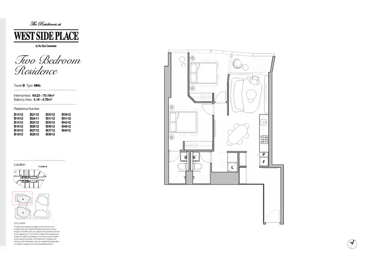 Floorplan of Homely apartment listing, 3112B/639 Little Lonsdale Street, Melbourne VIC 3000