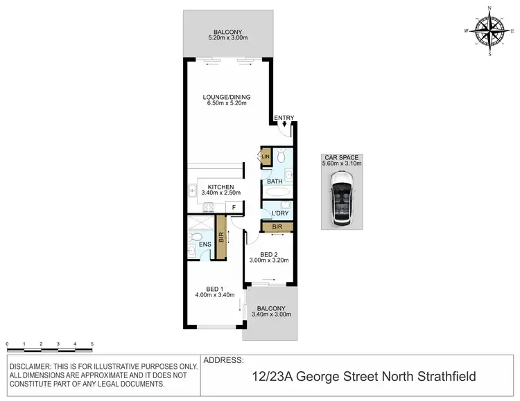 Floorplan of Homely apartment listing, 12/23a George Street, North Strathfield NSW 2137