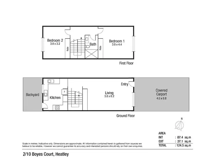 Floorplan of Homely unit listing, 2/10 Boyes Court, Heatley QLD 4814