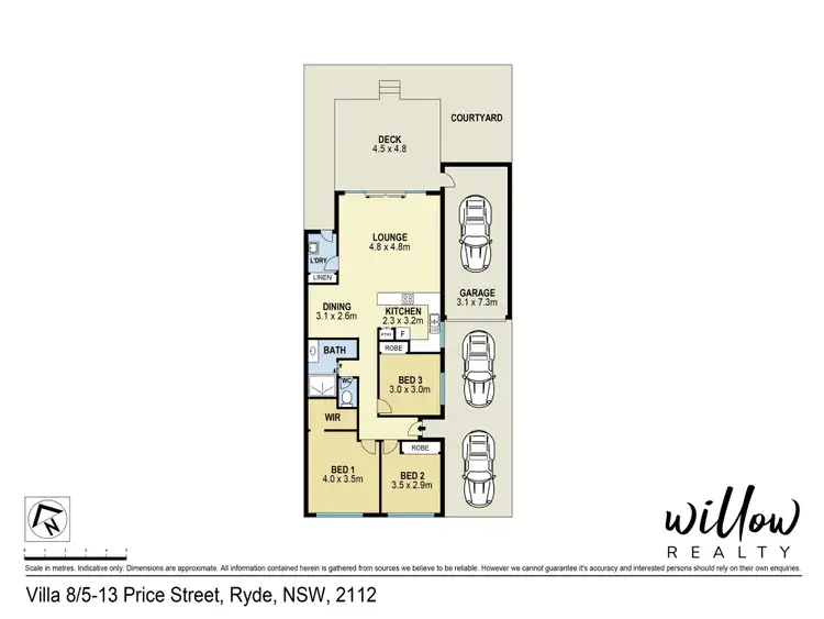 Floorplan of Homely villa listing, 8/5-13 Price Street, Ryde NSW 2112