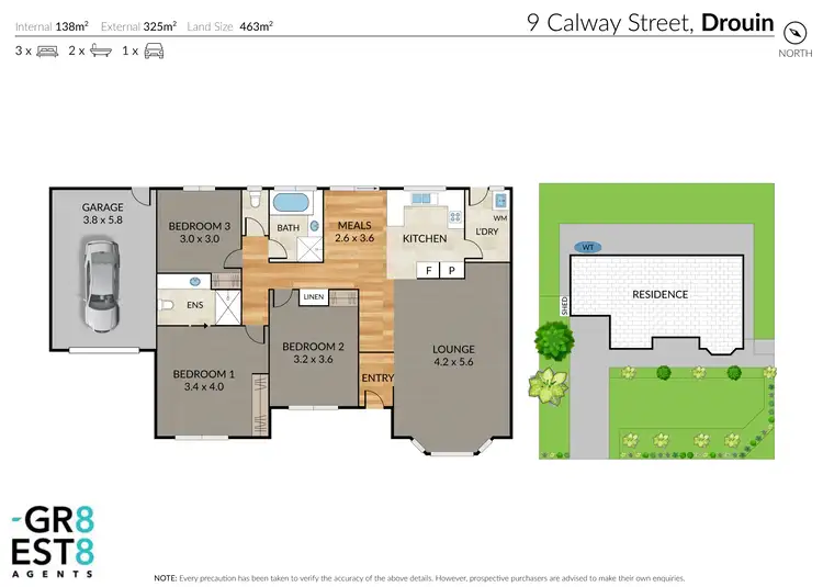 Floorplan of Homely house listing, 9 Calway Street, Drouin VIC 3818
