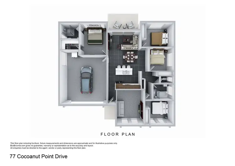 Floorplan of Homely house listing, 77 Cocoanut Point Drive, Zilzie QLD 4710