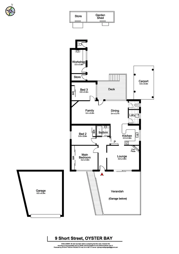 Floorplan of Homely house listing, 9 Short Street, Oyster Bay NSW 2225