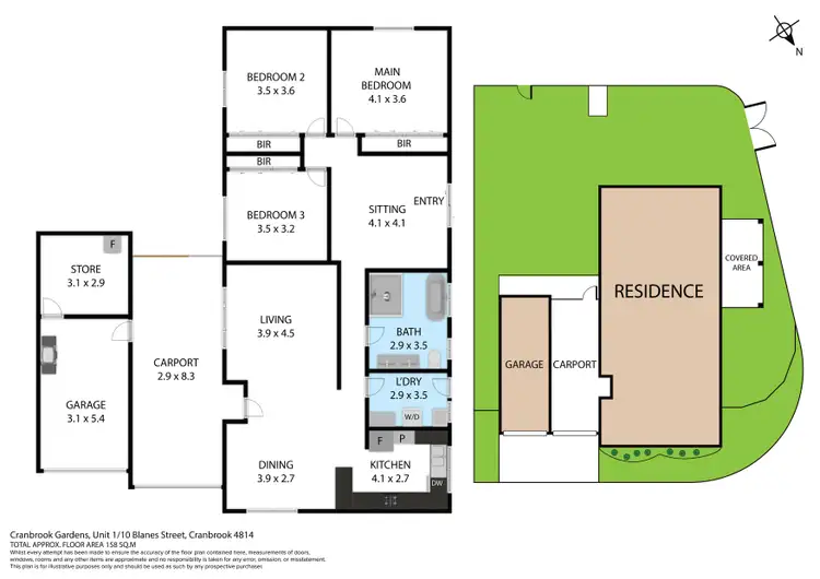 Floorplan of Homely house listing, 1/10 Blanes Street, Cranbrook QLD 4814