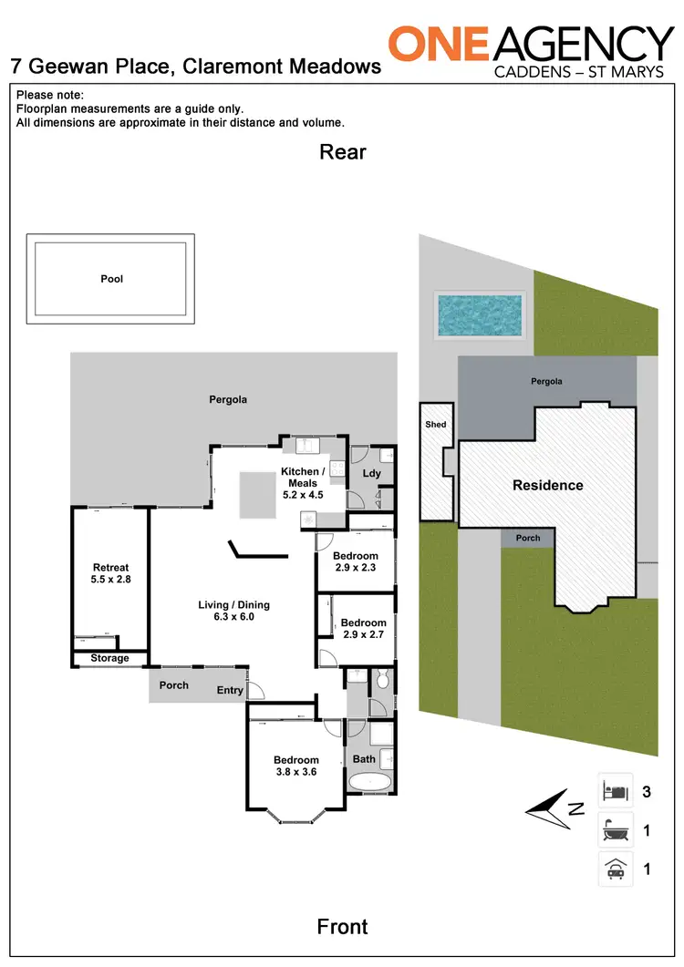 Floorplan of Homely house listing, 7 Geewan Place, Claremont Meadows NSW 2747