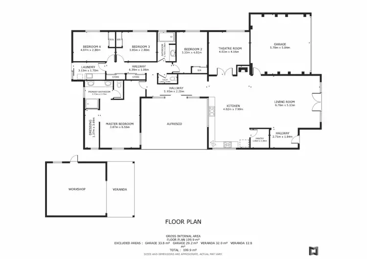 Floorplan of Homely house listing, 32 Noreuil Circuit, Cowaramup WA 6284