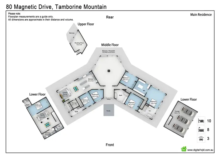 Floorplan of Homely rural property listing, 80 Magnetic Drive, Tamborine Mountain QLD 4272