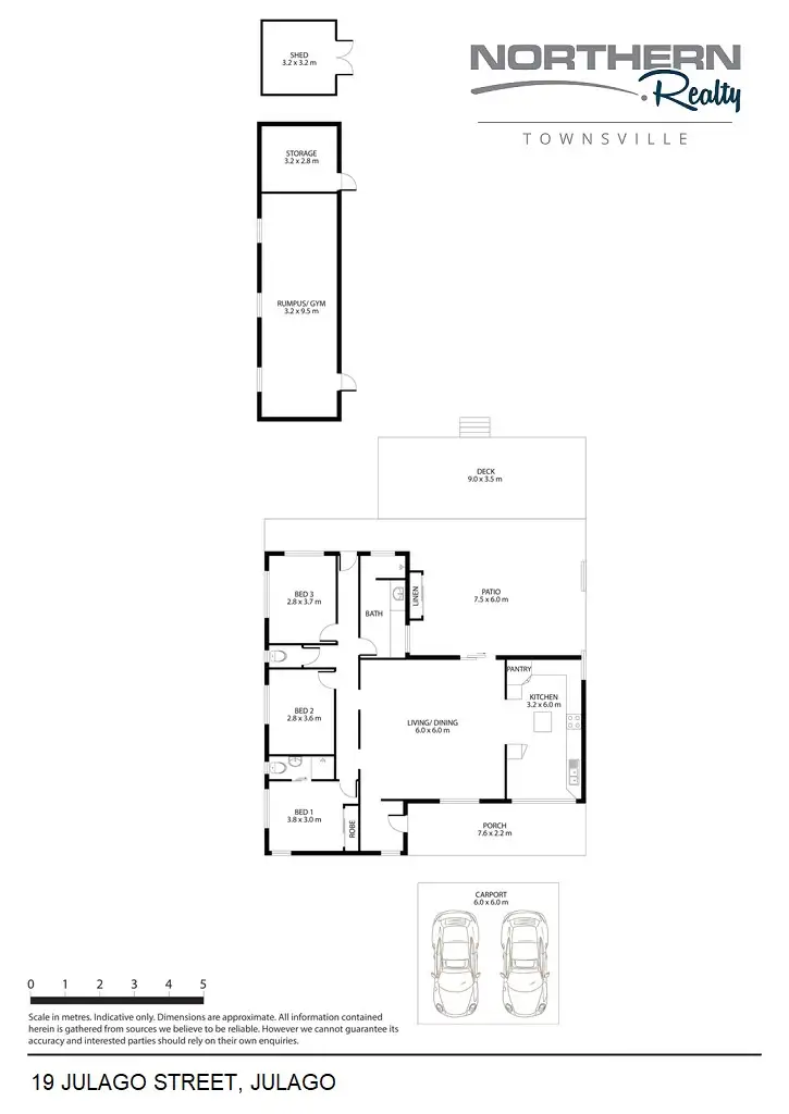 Floorplan of Homely rural property listing, 19 Julago Street, Julago QLD 4816