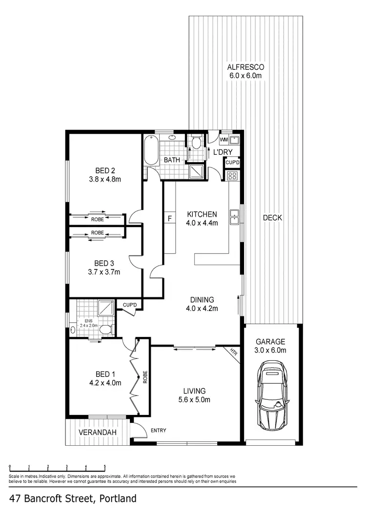 Floorplan of Homely house listing, 47 Bancroft Street, Portland VIC 3305