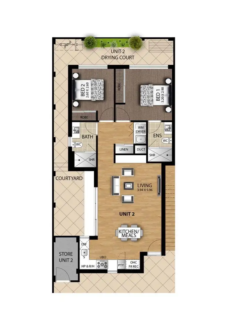 Floorplan of Homely apartment listing, 2/151 Huntriss Road, Doubleview WA 6018