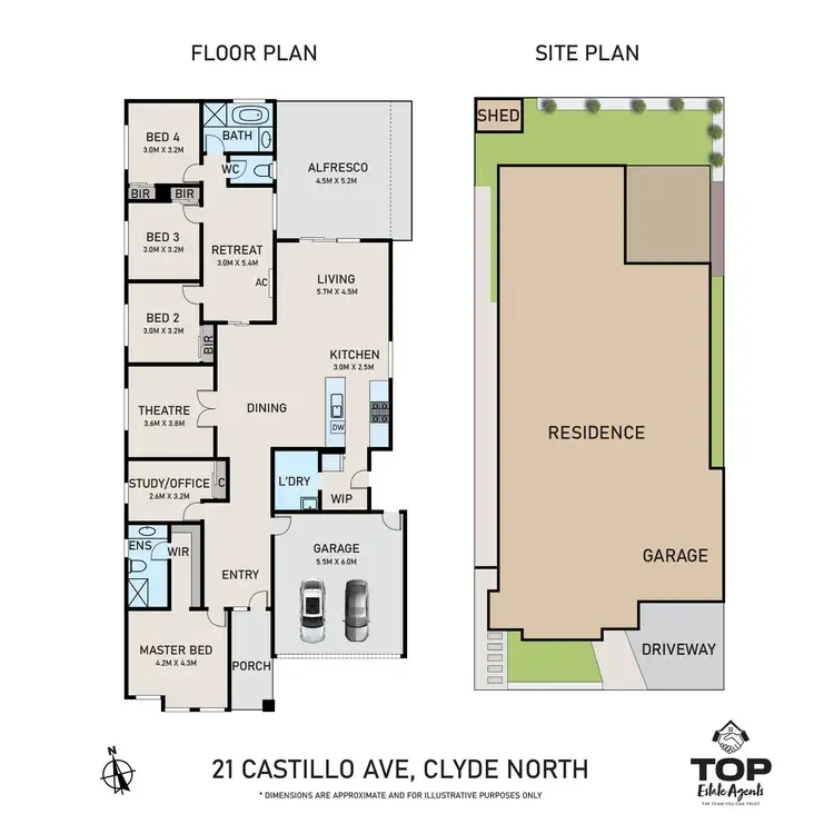 Floorplan of Homely house listing, 21 Castillo Avenue, Clyde North VIC 3978