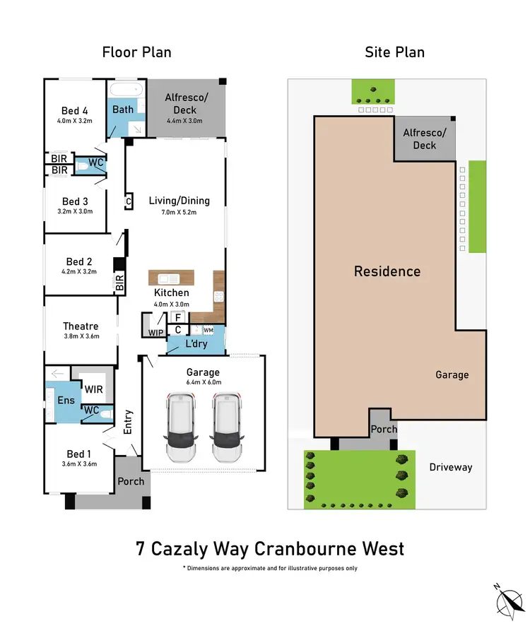 Floorplan of Homely house listing, 7 Cazaly Way, Cranbourne West VIC 3977