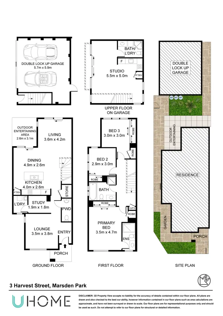 Floorplan of Homely townhouse listing, 3 Harvest Street, Marsden Park NSW 2765