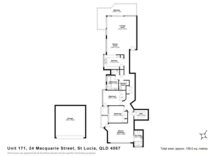 Floorplan of Homely unit listing, 17/124 Macquarie Street, St Lucia QLD 4067