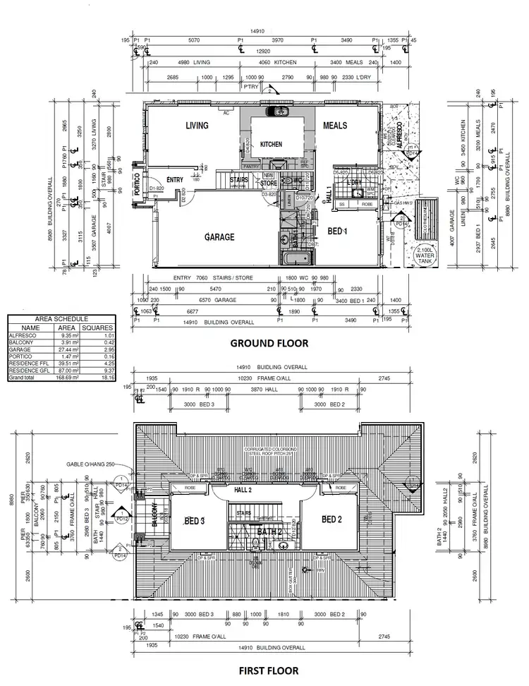 Floorplan of Homely townhouse listing, 11 Sage Court, Baranduda VIC 3691