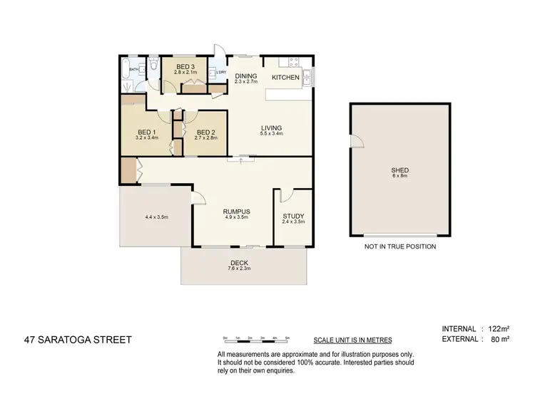Floorplan of Homely house listing, 47 Saratoga Street, Beenleigh QLD 4207