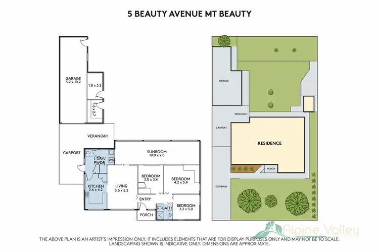 Floorplan of Homely house listing, 5 Beauty Avenue, Mount Beauty VIC 3699