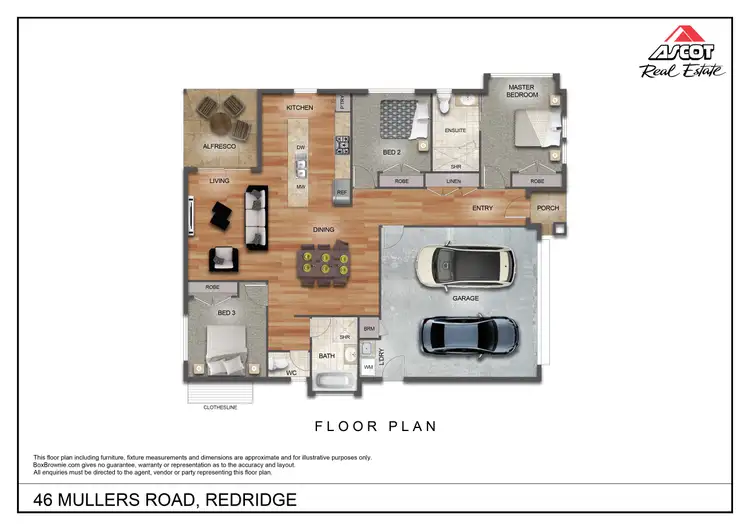 Floorplan of Homely house listing, 46 MULLERS ROAD, Redridge QLD 4660