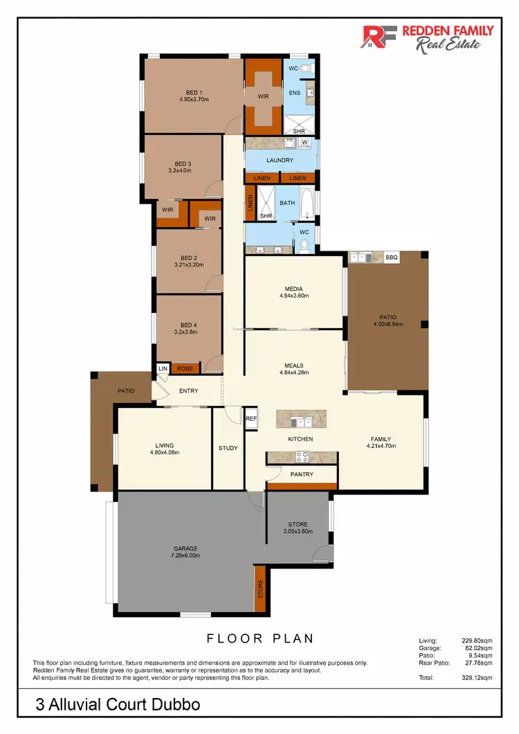 Floorplan of Homely house listing, 3 Alluvial Court, Dubbo NSW 2830
