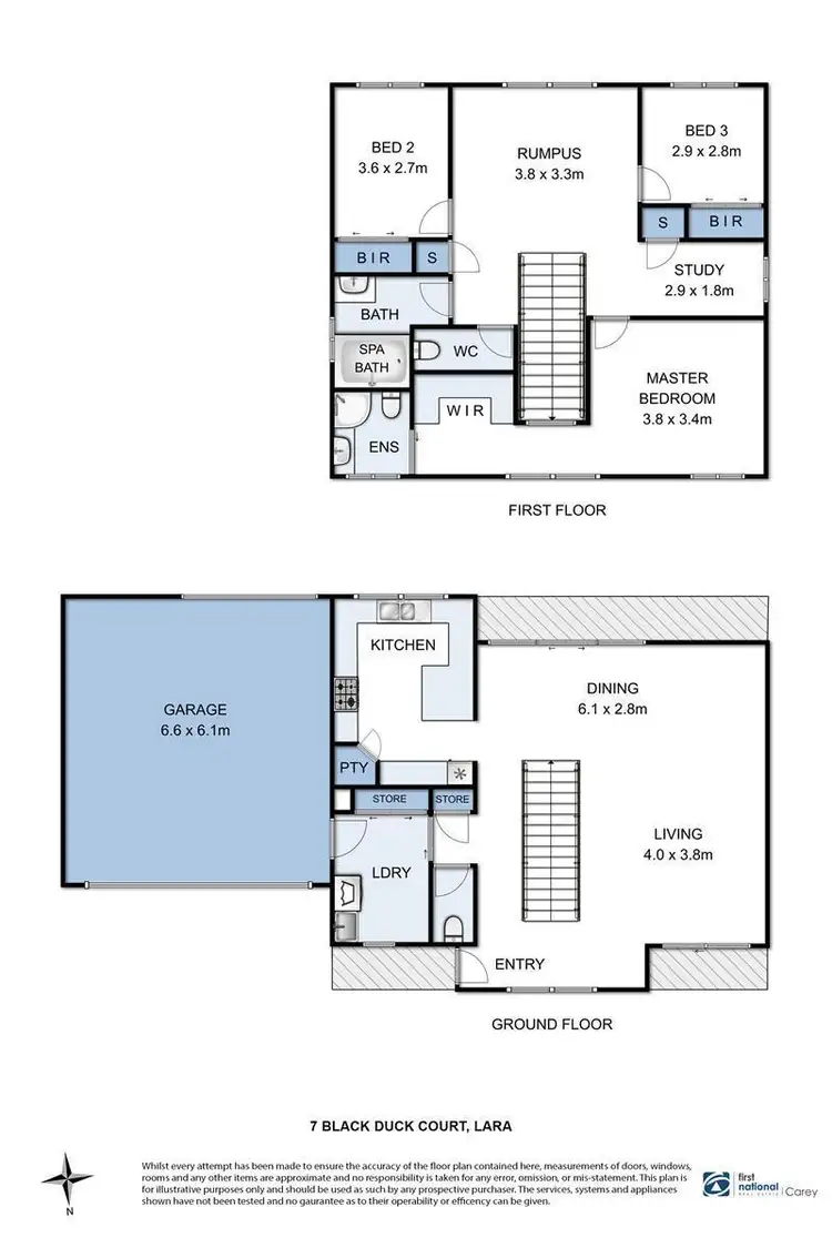 Floorplan of Homely house listing, 7 Black Duck Court, Lara VIC 3212