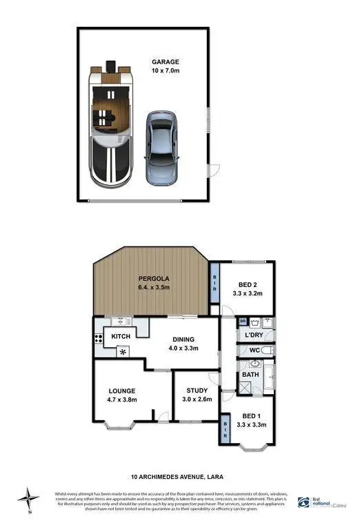 Floorplan of Homely house listing, 10 Archimedes Avenue, Lara VIC 3212